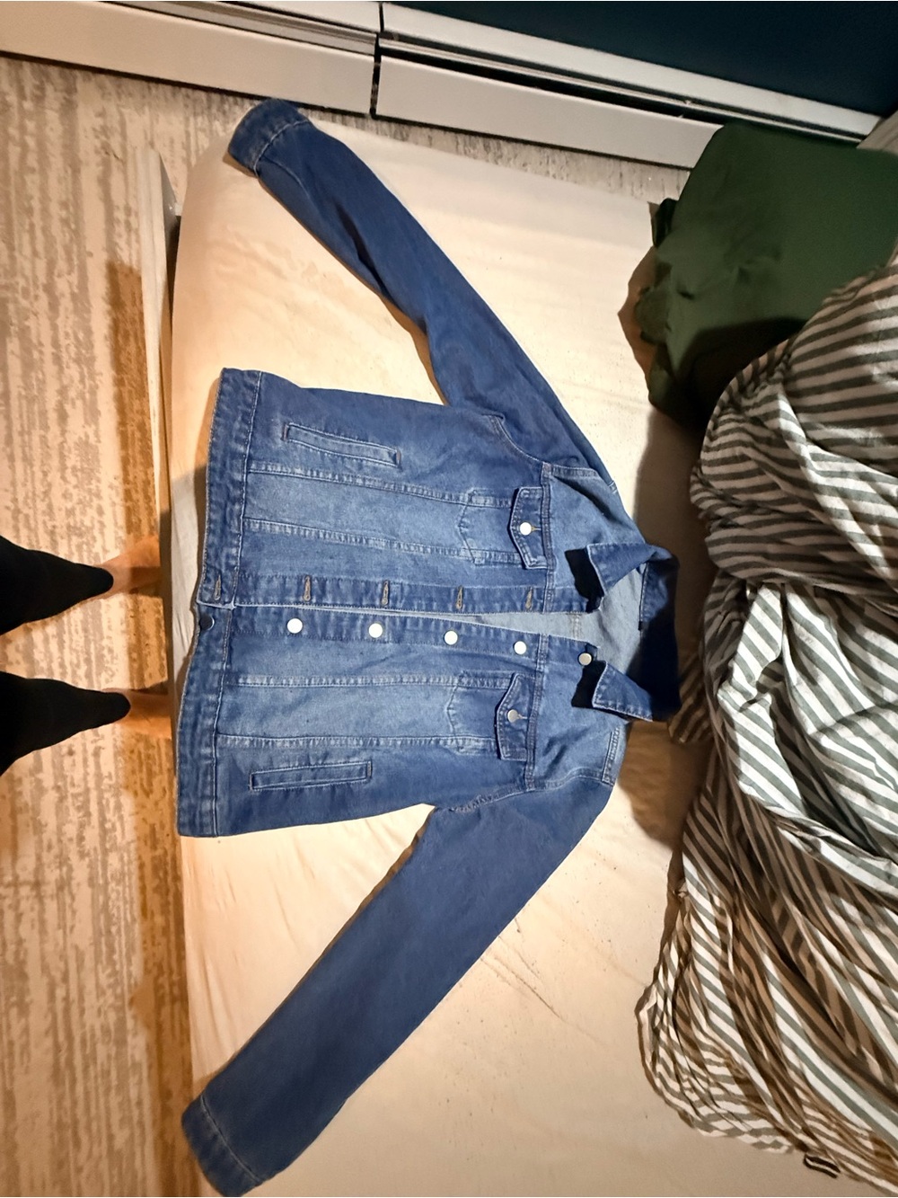 Classic women’s Blue Denim Jacket - Casual Everyday Layer